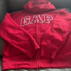 GAP Bold Scarlet Full-Zip Hoodie